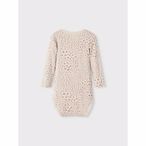 NAME IT 3-Pak Body Langærmet Leopard Rose Taupe